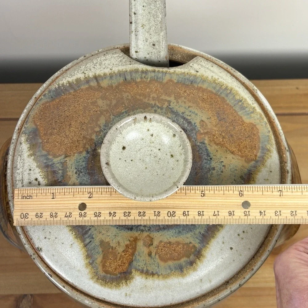 Earthy Studio Pottery Soup‎ Tureen Ladle Set Stoneware Rustic Handmade Ceramic